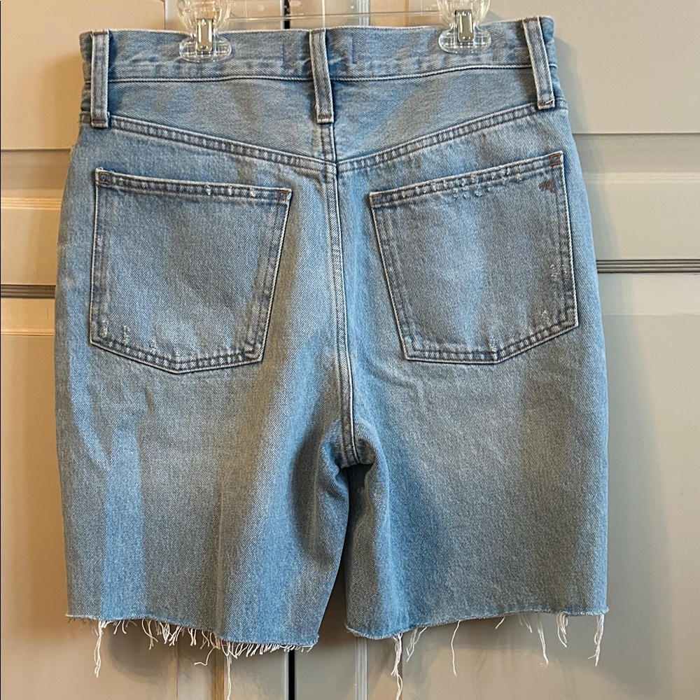 Madewell Light Blue Bermuda Jean Shorts. Size 24. - Picture 4 of 8
